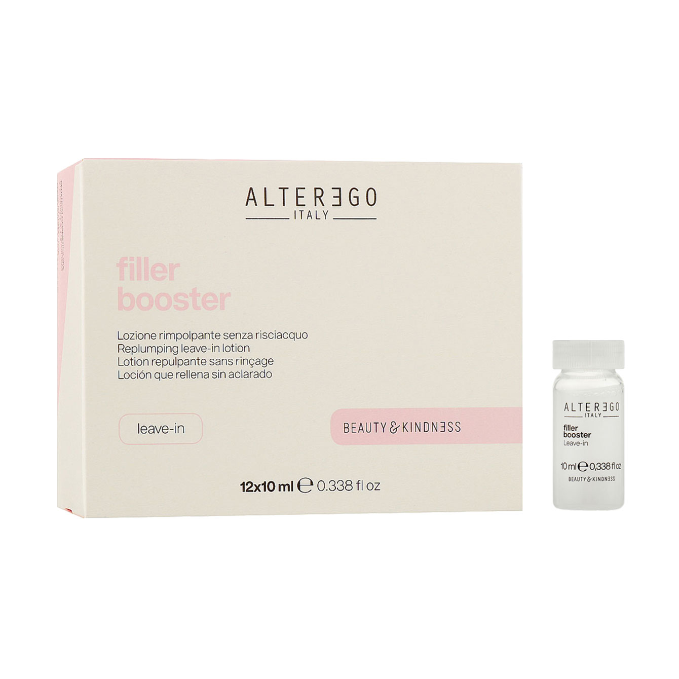 Відновлювальний лосьйон в ампулах для волосся Alter Ego Filler Booster, 12*10 мл